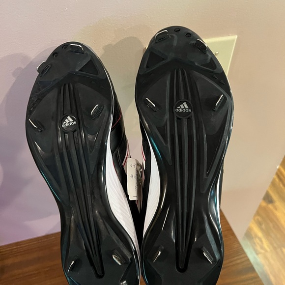 Mens adidas spinner 8 Red/Black Low Baseball Metal Cleats size 14  BRAND NEW - Picture 4 of 6